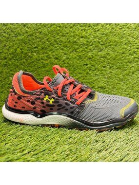 Under Armour Micro G Toxic Womens Size 8 Gray Athletic Running Shoes Sneakers